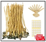 100 Pcs 8 Inch Hemp Candle Wicks Kit, 2.5MM Beeswax. Fixed Price $14.00.