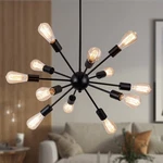 Sputnik Chandeliers Black, Modern 12-LIGHT Farmhouse Pendant Mid Centur.... Fixed Price $109.68.