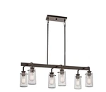 Kichler 43059 Olde Bronze Braelyn 6-LIGHT 34" Linear Chandelier Fast Ship. Fixed Price $289.00.