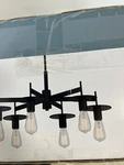 Cordelia Lighting 6-LIGHT Chandelier -matte Black Steel Modern Brand New. Fixed Price $108.00.
