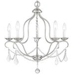 Livex Lighting 6435 Chesterfield 1 Tier Chandelier - Nickel. Fixed Price $379.96.