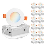 Parmida (12 Pack) 3 Inch 5CCT Ultra-thin Led Recessed Ceiling Light With Junc.... Fixed Price $121.15.