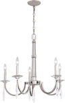 Vaxcel Lighting H0243 Hoyne 25"W Crystal Candle Style - Nickel. Fixed Price $449.99.