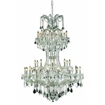 Elegant Theresa 36 Light 46" Royal Chandelier, Chrome/clear 2800D46C-RC. Fixed Price $4860.00.