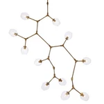 Elegant Lighting 1712G73 Cavoli 11 74"W Abstract Chandelier - Brass. Fixed Price $765.00.