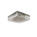 Elegant Lighting Maxime 16" Flush Mount, Black/clear V2032F16BK-RC. Fixed Price $179.99.