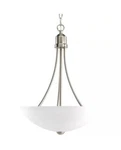 New Progress Lighting P3914-09 Nickel Gather 2-LIGHT 15"W Pendant B66. Fixed Price $130.00.