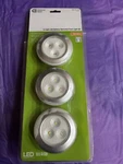 Commercial Electric 3-LIGHT Led Black Puck Kit 1001217766 White Free Ship. Fixed Price $23.99.