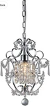 Whse Of Tiffany RL4025 Jess Crystal Chandelier, 11" X 15", Chrome. Fixed Price $29.00.
