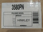 Hinkley Lighting 3580PN Margeaux - 1 Wall Sconce Polished Nickel Finish. Fixed Price $94.95.