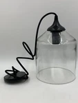 Pottery Barn City Glass Shade Pendant Ceiling Light Bronze 9.5" Diam #S9086. Fixed Price $360.99.