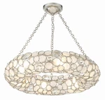 Crystorama Lighting Group 525 Palla 6 24"W Crystal Ring - Silver. Fixed Price $1598.00.
