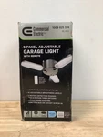 Commercial Electric ADJC8KMMR5KHD 8000 Lumens 3-HEAD Led Garage Light W/ Remote. Fixed Price $19.89.
