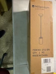 Millennium Lighting 2711-BN Verlana 5" Wide Mini Pendant Brushed Nickel. Fixed Price $61.99.