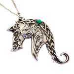 Lyonesse Horse Pendant Necklace Green Crystal Albion Cornish Legend. Fixed Price $26.88.