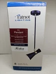 Patriot Lighting Mini Pendant Indoor Black Brass 60 Watt New 351-9155. Fixed Price $49.99.
