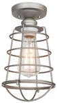 Design House 519686 Ajax 6"W Semi-flush Ceiling Fixture Galvanized. Fixed Price $39.79.