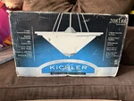 Kichler 208188 Retro Light Inverted Pendant Brushed Nickel Etched Glass. Fixed Price $50.96.