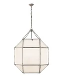 Visual Comfort Morris Large Lantern Polished Nickel - Frosted White Glass New. Fixed Price $1699.00.