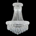 10-LIGHT Empire Crystal Chandelier Chrome Finish For Dining Room & Entryway. Fixed Price $581.99.
