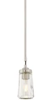 Minka Lavery 3301-84 Nickel 1-LIGHT Mini Pendant From The Poleis Collection. Fixed Price $151.20.