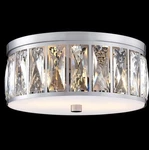 Crystal Farmhouse Drum Semi Flush Mount Close To Ceiling Light Fixture, Nickel. Fixed Price $59.95.