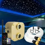 20W Dual Port Fiber Optic Lights Star Ceiling Kit 860PCS 13.1FT Rgbw App Music. Fixed Price $146.00.