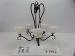 Framburg 9155 5-LIGHT Mahogany Bronze Black Forest Dining Chandelier. Fixed Price $149.95.