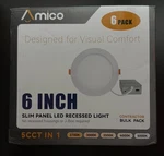 Amico 6 5CCT Slim Led Recessed Ceiling Light Pack 12W Open Box. Fixed Price $36.00.
