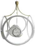 Elan, 83346WH, Ciri, Led, 14 Inch, White Pendant Ceiling Light, Champagne. Fixed Price $274.99.