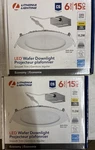Lithonia Led Recessed 6" Ultra Thin Wafer Downlight -2 Pk- Dimmable Ceiling Lamp. Fixed Price $29.99.