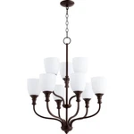 Quorum Richmond Light 26' Chandelier, Oiled Bronze 6811-9-86. Fixed Price $104.99.