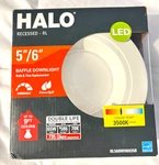 Lot Of 15 Halo 5"/6" Recessed Baffle Downlight Trim Replacement RL560WH6935R. Fixed Price $150.00.