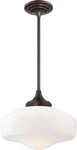 Minka Lavery 2258-576 Pendant 1-LIGHT Brushed Bronze 13.25" Tall. Fixed Price $329.00.