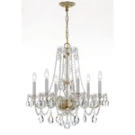 Crystorama Traditional Lt Spectra Crystal Brass Chandelier V 5086-PB-CL-SAQ. Fixed Price $789.99.