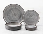 Pottery Barn Stoneware Fortessa Vitralux 16 Pc Set Northern Lights Dinnerware. Fixed Price $119.90.
