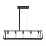 5 Lights Island Lighting Black Dining Room Chandelier Farmhouse Hanging Light.... Fixed Price $191.88.