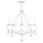 Livex Lighting Chesterfield Chandelier Antique White. Fixed Price $267.99.
