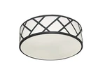 Afx HVNF17LAJUD Haven 17"W Led Flush Mount Drum Ceiling Fixture - Black. Fixed Price $223.20.
