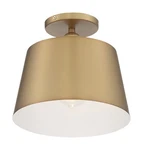 Nuvo Lighting 60/7322 Motif 10"W Semi-flush Ceiling Fixture Brushed Brass. Fixed Price $123.99.