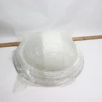 2-LIGHT Flush Mount Alabaster Glass Brushed Nickel 13" EFG8012A Complete. Fixed Price $17.40.