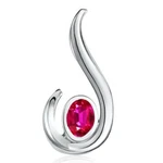 Fany Jewelry Elegant Oval Necklace Pendant Fine Gemstone 0.39 Ct Argentium Silve. Fixed Price $48.99.