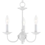 Livex Lighting 4153 Home Basics Tier Chandelier - White. Fixed Price $139.96.