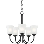 Designers Fountain D278M-5CH-MB Bronson Chandelier Matte Black. Fixed Price $111.90.
