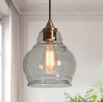 Ksana Gold Pendant Light Kitchen Island Modern Smoked Grey. Fixed Price $55.99.