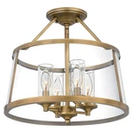 Barlow 4-LIGHT Semi-flush Mount In Weathered Brass. Fixed Price $449.99.