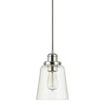 Capital Lighting Mini-pendant, Polished Nickel 3718PN-135. Fixed Price $118.00.
