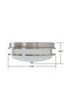 Good Lumens By Madison Avenue 13.75 In. 1-LIGHT Brushed Nickel Led Flush Mount. Fixed Price $27.00.