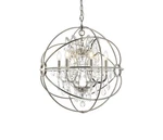 Elegant Lighting Geneva Collection 1130D25PN/RC 6-LIGHT Pendant Lamp With Royal. Fixed Price $489.00.