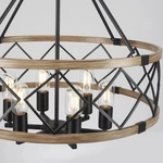 Williston Forge 6- Light 21.65" Dimmable Farmhouse Geometric Drum Chandelier Cei. Fixed Price $99.00.